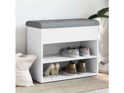 Botník bílý 62 x 32 x 50 cm, z umělého dřeva 835096