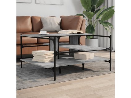 Konferenční stolek šedý sonoma 100x100x48,5 cm kompozitní dřevo 842314