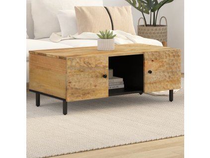 Konferenční stolek 100 x 54 x 40 cm masivní mangovníkové dřevo 356903