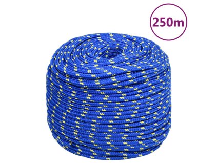 Lodní lano modré 6 mm 250 m polypropylen 152446