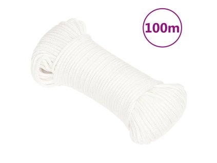 Lodní lano celobílé 4 mm 100 m polypropylen 152541