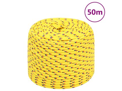 Lodní lano žluté 10 mm 50 m polypropylen 152613