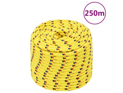 Lodní lano žluté 14 mm 250 m polypropylen 152624