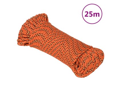 Lodní lano oranžové 4 mm 25 m polypropylen 152645