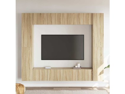 8dílný set TV skříněk dub sonoma kompozitní dřevo 3078965