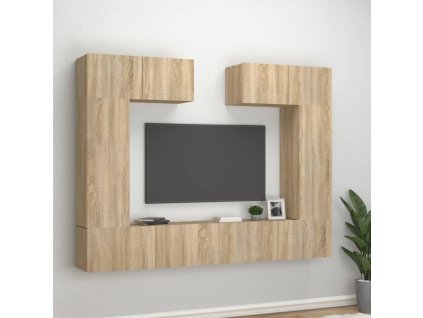 6dílný set TV skříněk dub sonoma kompozitní dřevo 3114464