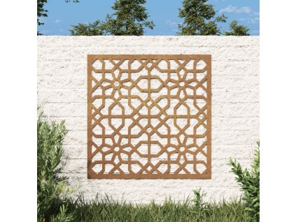 Zahradní nástěnná dekorace 55 x 55 cm corten Maurský design 824478