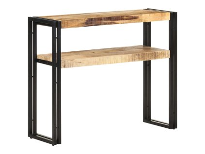 Konzolový stolek 90 x 30 x 75 cm hrubé mangovníkové dřevo 321096