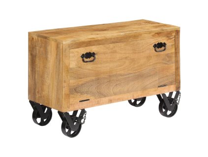 Botník 86 x 35 x 55 cm masivní mangovníkové dřevo 247658