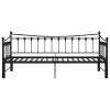 Rám vysouvací postele/pohovky černý kovový 90 x 200 cm 324758