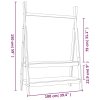 Stojan na oblečení 100 x 45,5 x 150 cm masivní borové dřevo 824988
