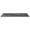 Stolní deska černá 100x62 cm 8 mm tvrzené sklo mramorový design 322275