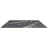 Stolní deska černá 100x62 cm 8 mm tvrzené sklo mramorový design 322275