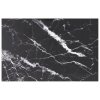 Stolní deska černá 100x62 cm 8 mm tvrzené sklo mramorový design 322275