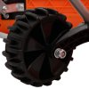 Dvouúhlové hrablo na sníh s výsuvnou rukojetí oranžové ocel 364820