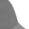 Barové židle 2 ks šedé textil 333381