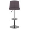 Barové židle 2 ks taupe textil 333954