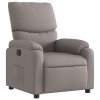 Polohovací křeslo taupe textil 373418