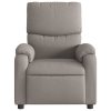 Polohovací křeslo taupe textil 373418