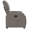 Polohovací křeslo taupe textil 373418