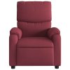 Polohovací křeslo vínové textil 373413