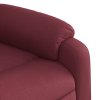 Polohovací křeslo vínové textil 373577