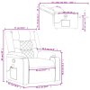 Masážní polohovací křeslo tmavě šedé textil 374131