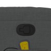 Masážní polohovací křeslo tmavě šedé textil 374131