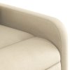 Zvedací polohovací křeslo krémové textil 3206803