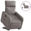Elektrické zvedací polohovací křeslo taupe textil 3206724