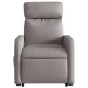Elektrické zvedací polohovací křeslo taupe textil 3206724