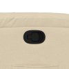 Zvedací polohovací křeslo krémové textil 3204833
