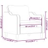 Křeslo světle žluté 60 cm textil 359348