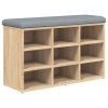 Lavice s botníkem dub sonoma 82 x 32 x 50 cm kompozitní dřevo 835105