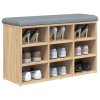 Lavice s botníkem dub sonoma 82 x 32 x 50 cm kompozitní dřevo 835105