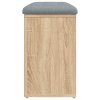 Lavice s botníkem dub sonoma 82 x 32 x 50 cm kompozitní dřevo 835105