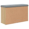 Lavice s botníkem dub sonoma 82 x 32 x 50 cm kompozitní dřevo 835105