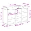 Lavice s botníkem dub sonoma 82 x 32 x 50 cm kompozitní dřevo 835105