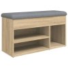 Lavice s botníkem dub sonoma 82 x 32 x 45,5 cm kompozitní dřevo 835028