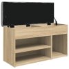 Lavice s botníkem dub sonoma 82 x 32 x 45,5 cm kompozitní dřevo 835028
