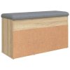 Lavice s botníkem dub sonoma 82 x 32 x 45,5 cm kompozitní dřevo 835028