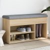 Lavice s botníkem dub sonoma 82 x 32 x 45,5 cm kompozitní dřevo 835028
