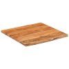 Stolní deska 80 x 80 x 2,5 cm čtverec masivní akácie živá hrana 370266