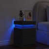 Noční stolek s LED osvětlením černý 35 x 39 x 55 cm 836751
