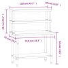 Kuchyňský pracovní stůl s horní policí 110 x 55 x 150 cm nerez 3208903