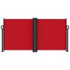 Zatahovací boční markýza červená 120 x 1 200 cm 4004792