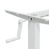 Rám stojacího stolu bílý (94–135) x 60 x (70–114) cm ocel 4005340