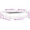 Rám postele dub sonoma 200 x 200 cm kompozitní dřevo 3209676