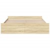 Rám postele se zásuvkami dub sonoma 200x200 cm kompozitní dřevo 3280267