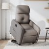 Elektrické zvedací polohovací křeslo taupe textil 3206820